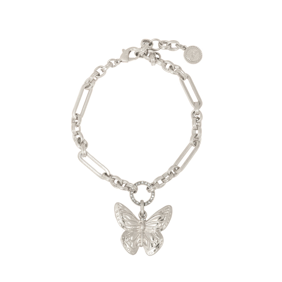 Serene Wings Butterfly Bracelet Silver