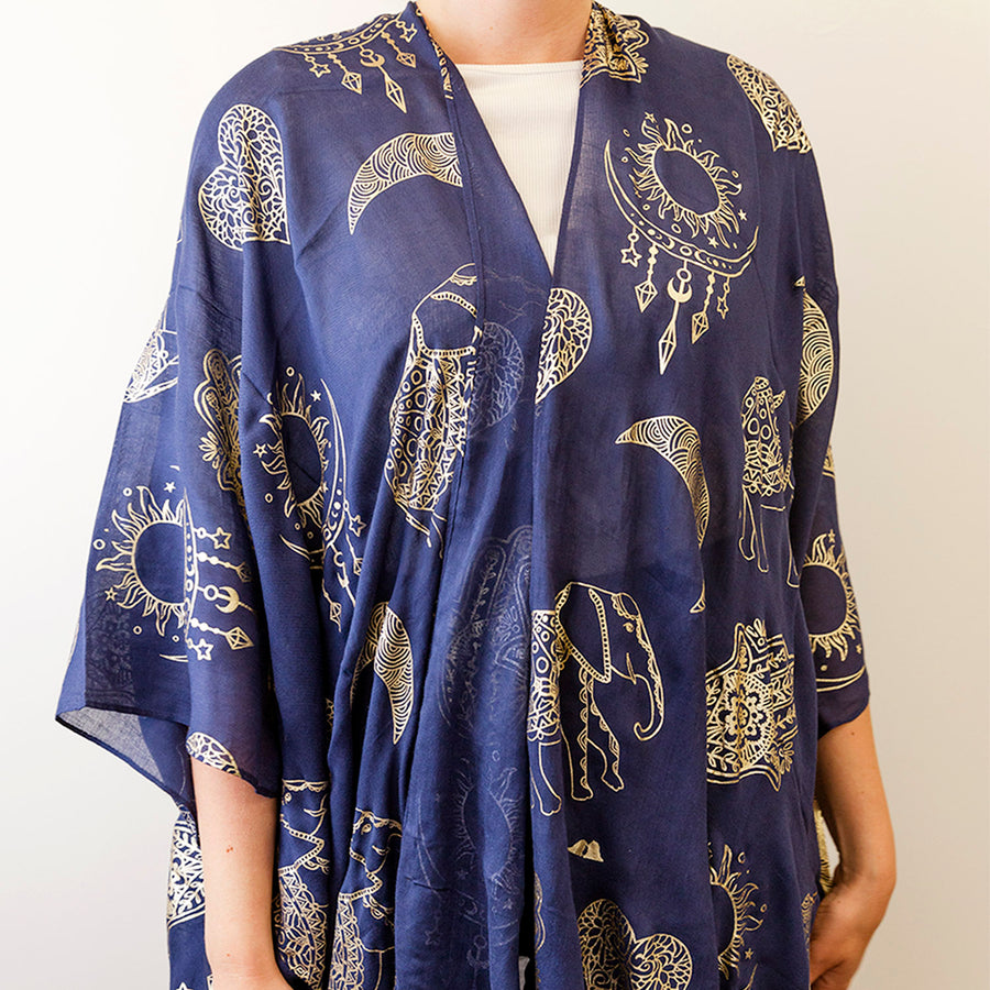 Festivity Navy Kaftan