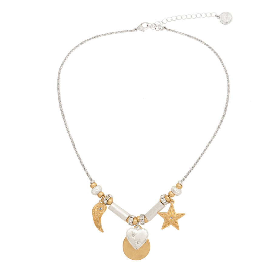 Luminous Celestial Charm Necklace