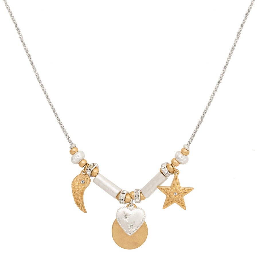 Luminous Celestial Charm Necklace