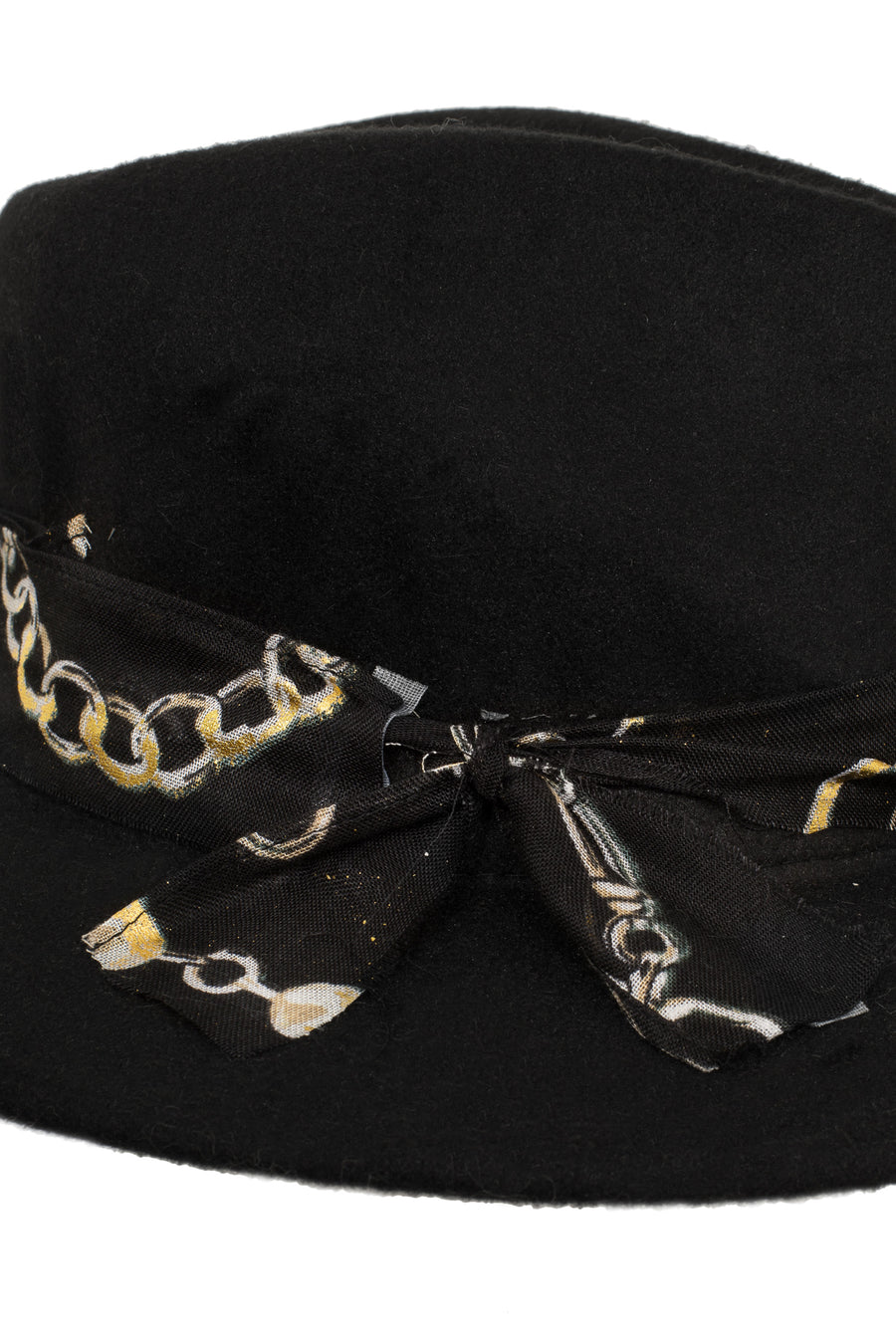 Black Celestial Charmscape Fedora Hat