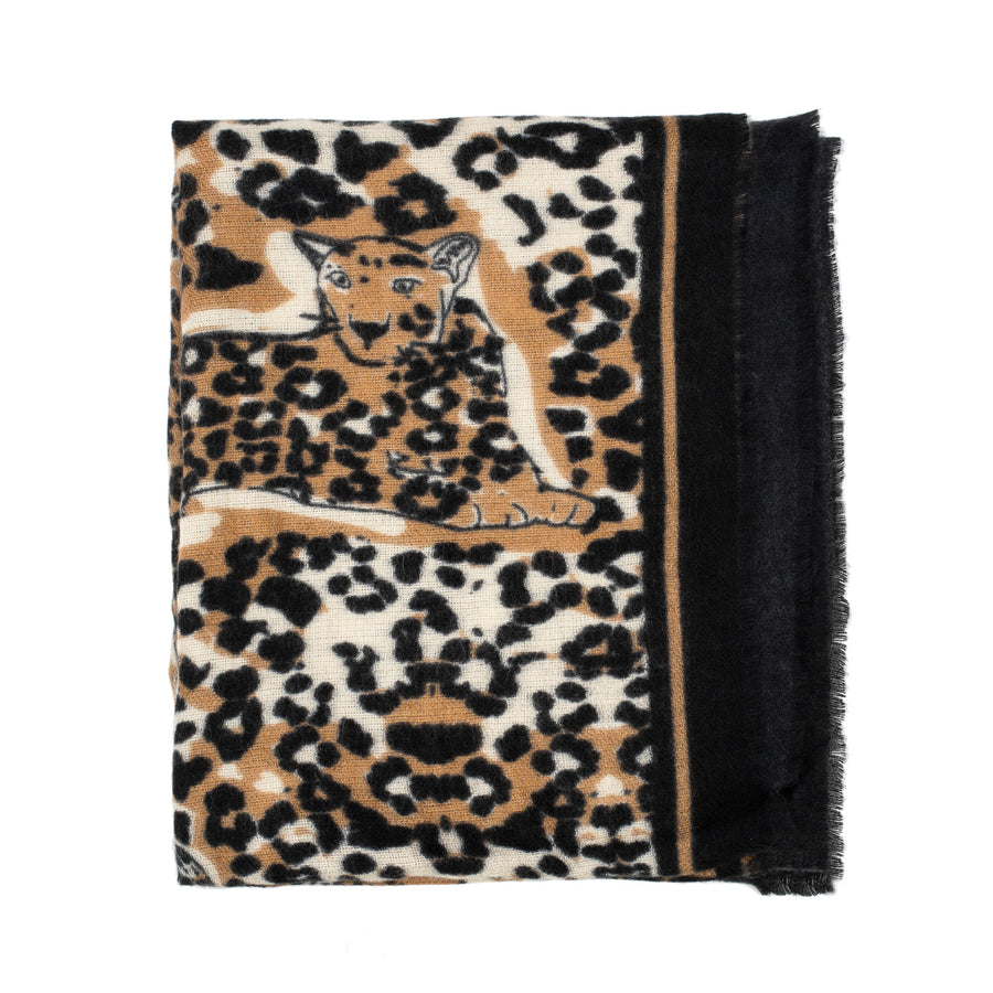 Wildcat Large Rectangular Scarf