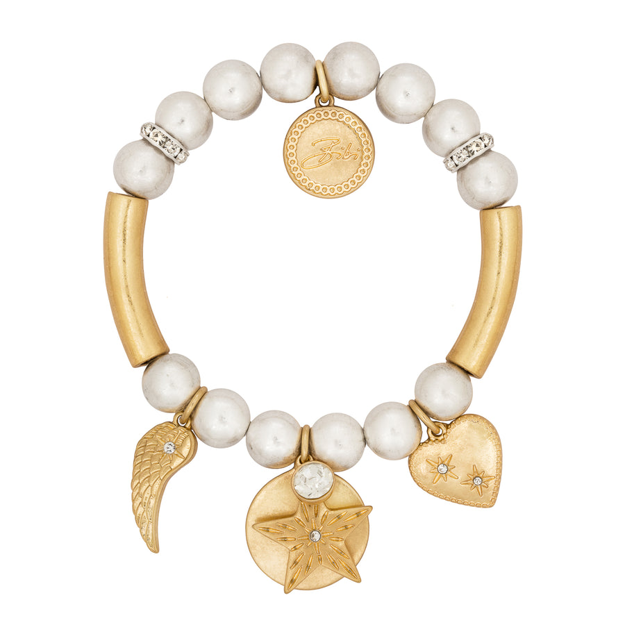 Gold Mix Serenity Ball Bracelet