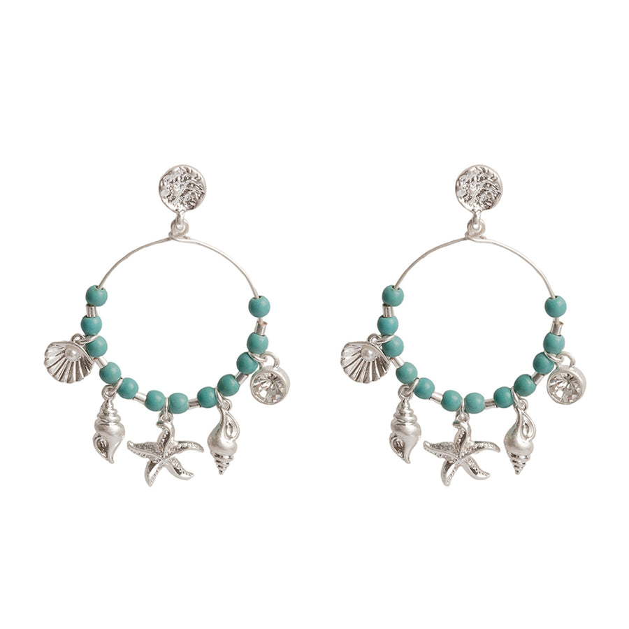 A Summer's Dream Hoop Charm Earrings