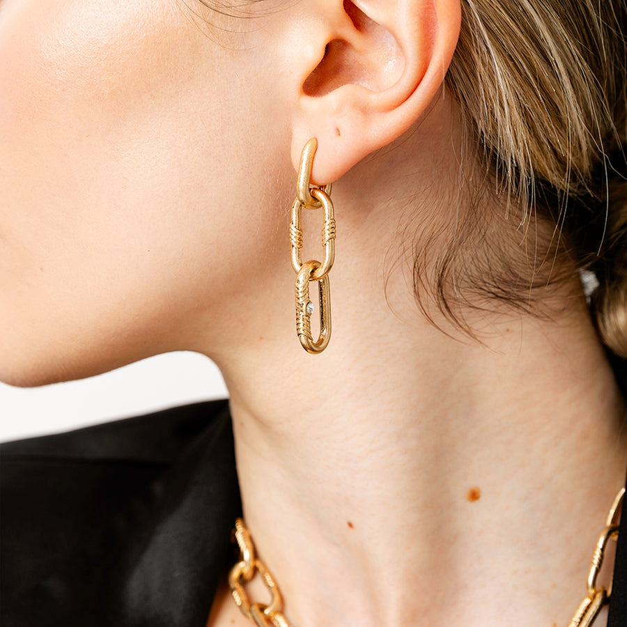 Courage Chunky Chain Earrings