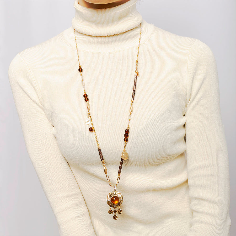 Divine Long Charm Necklace