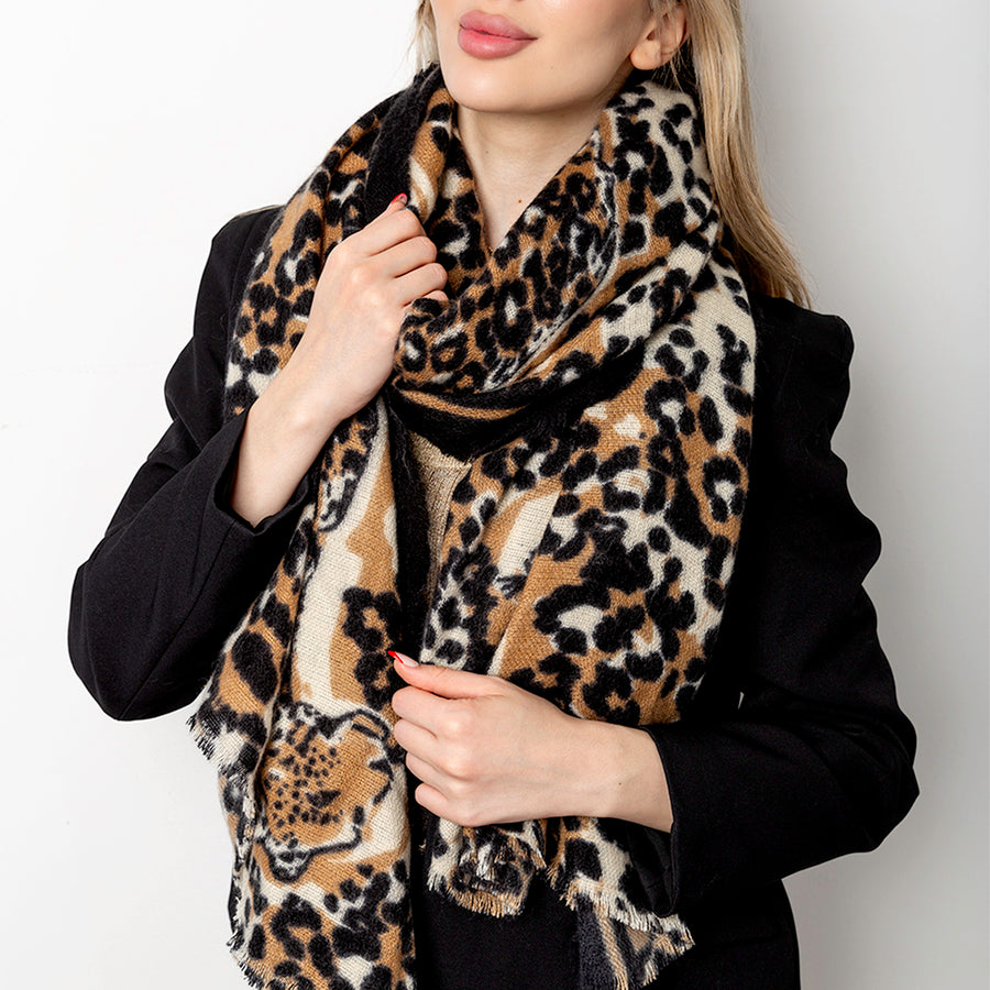 Wildcat Large Rectangular Scarf