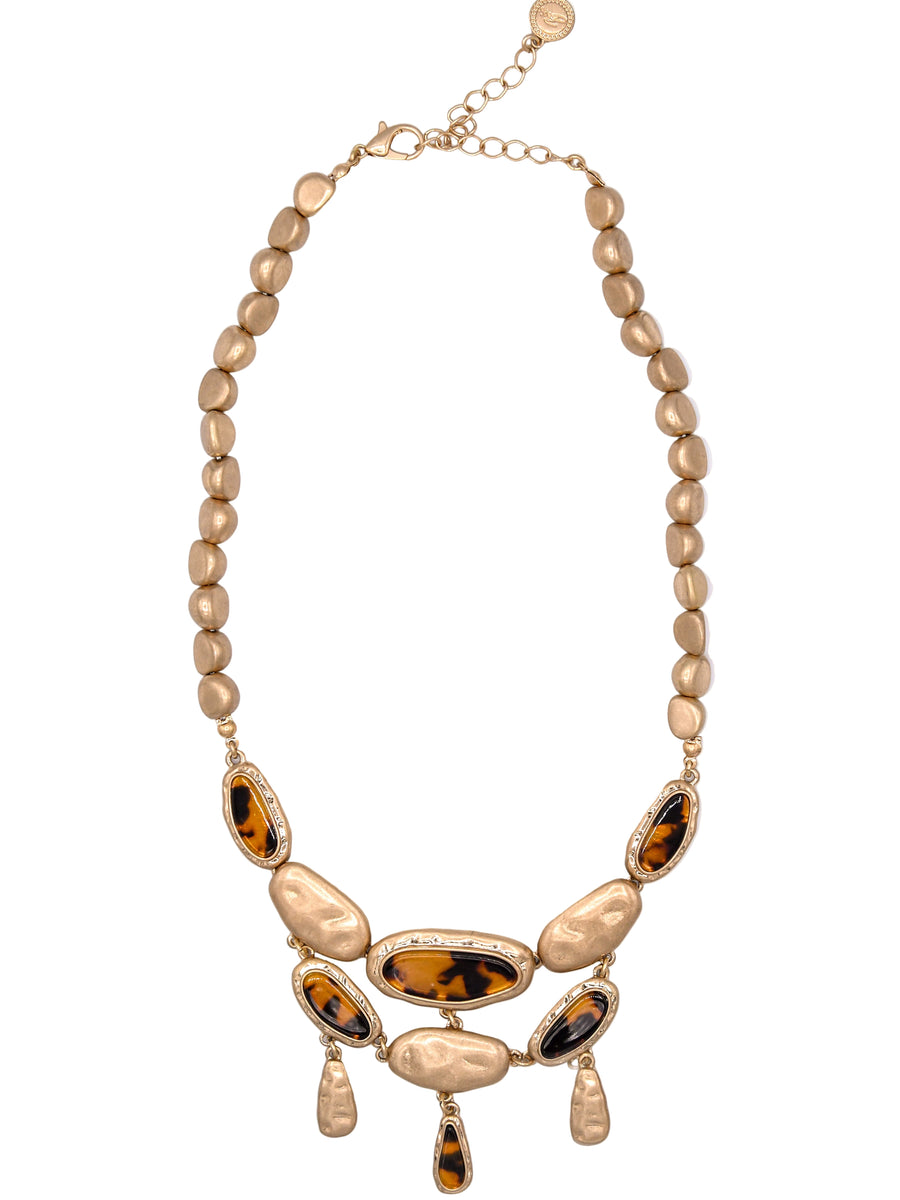 Tortoise Shell Collar Necklace