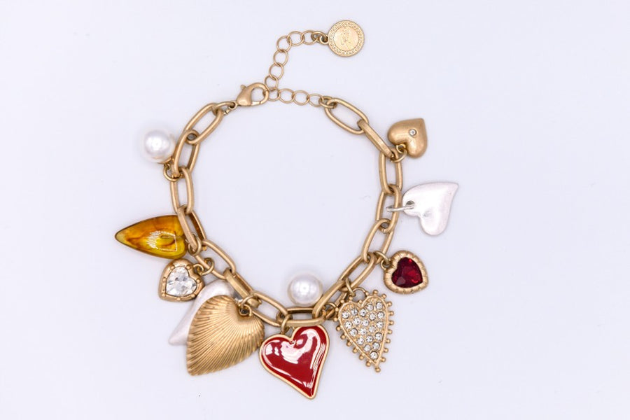 Mixed Heart Bracelet