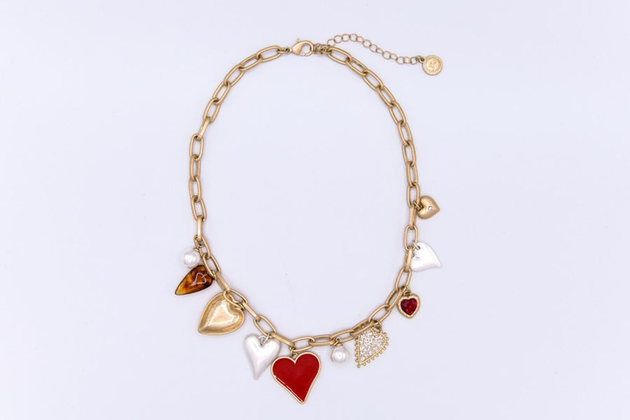 Mixed Heart Necklace