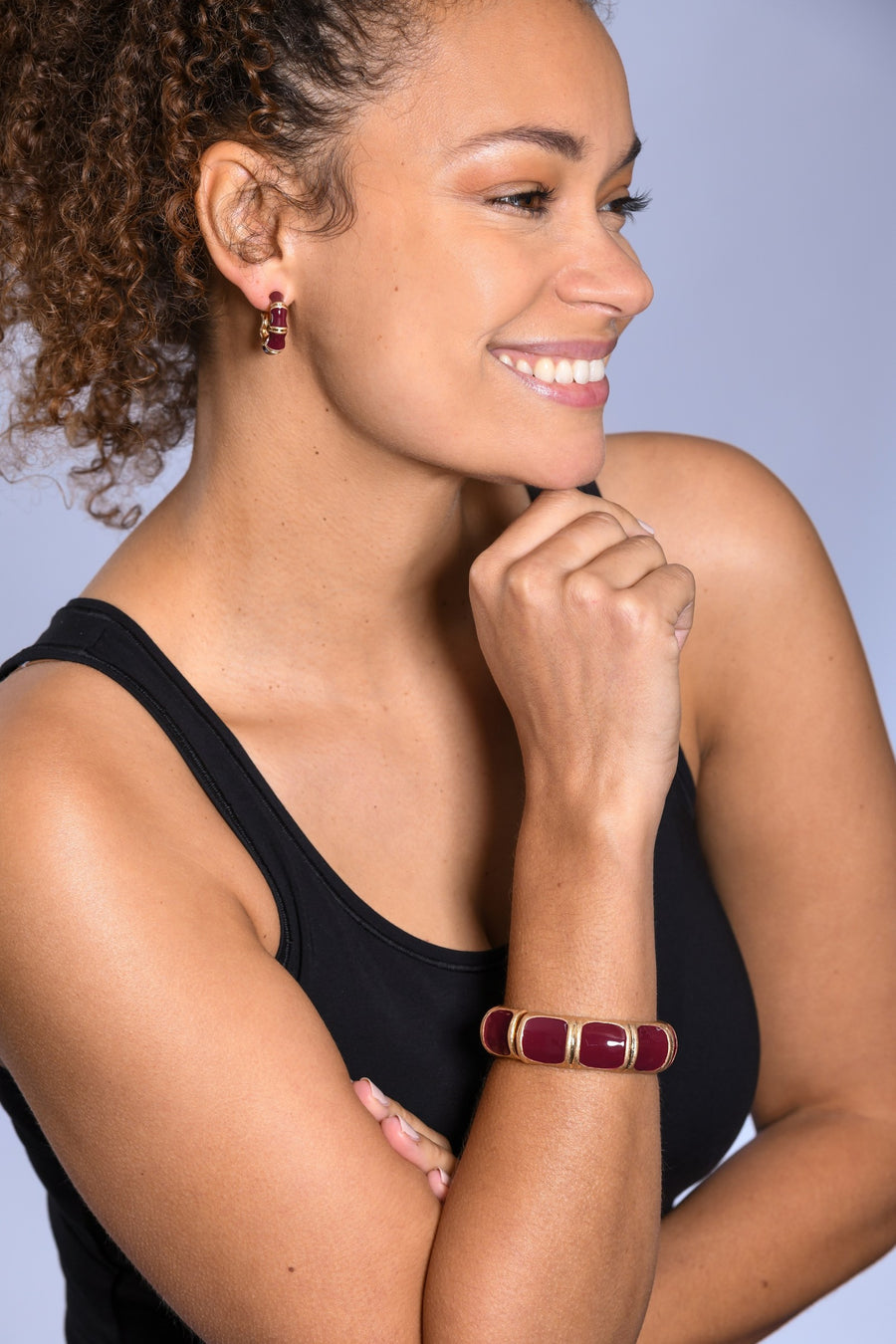 Enamel Bamboo cuff