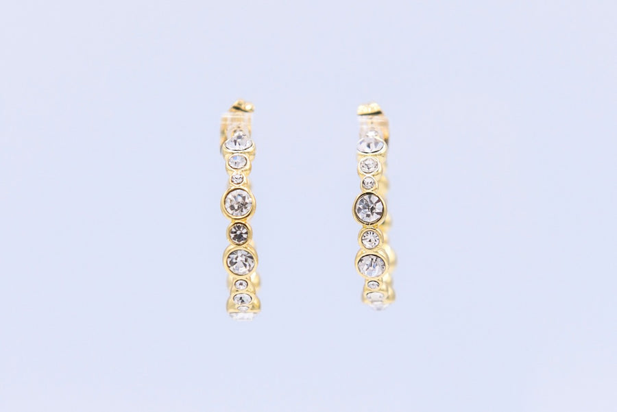 Crystal Hoop Earrings