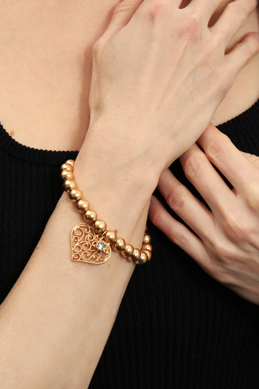 Bibi Bijoux Gold Filigree Heart Gift Set