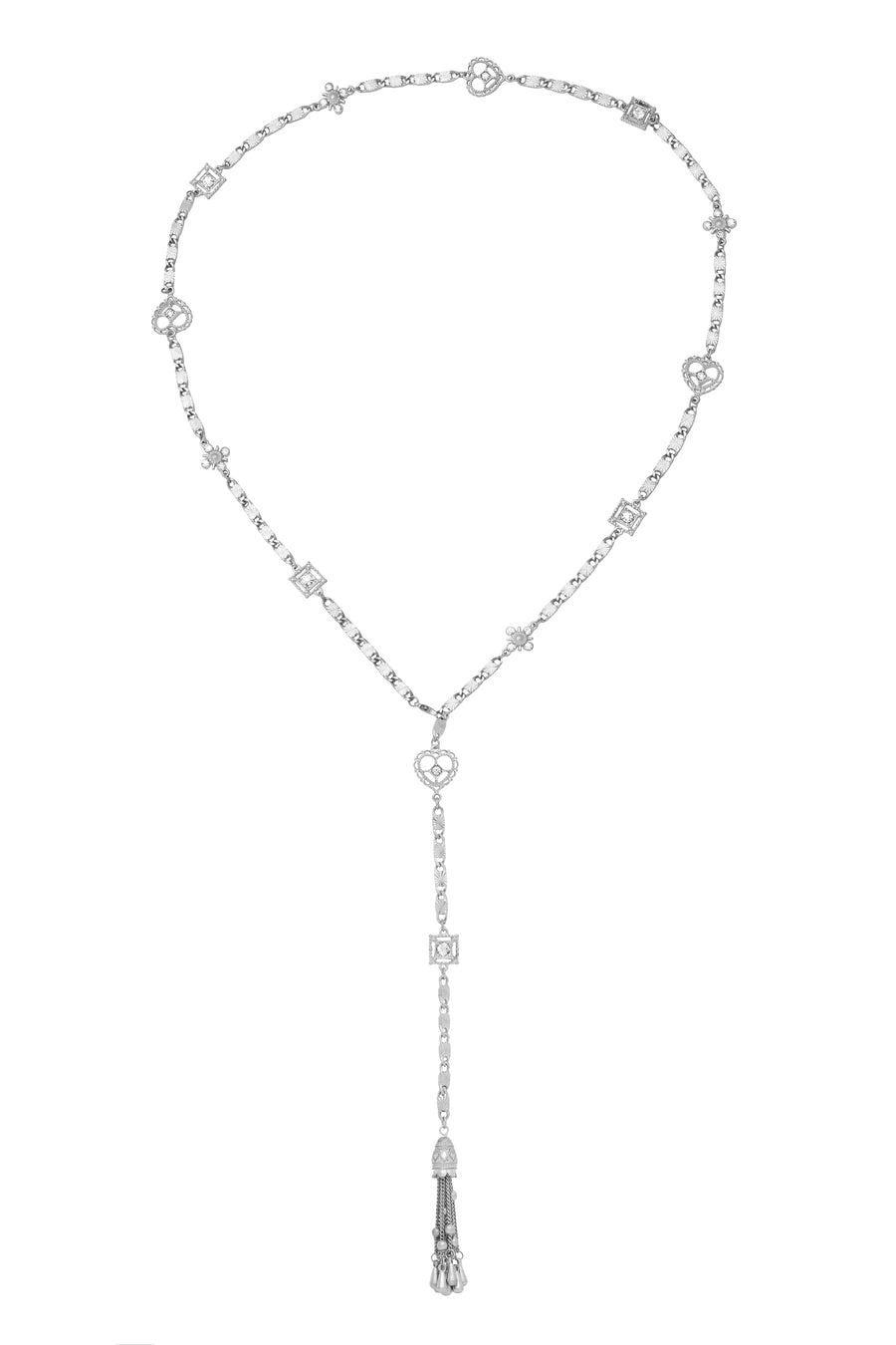 Bibi Bijoux Silver Wear Your Heart On Your Sleeve Necklace