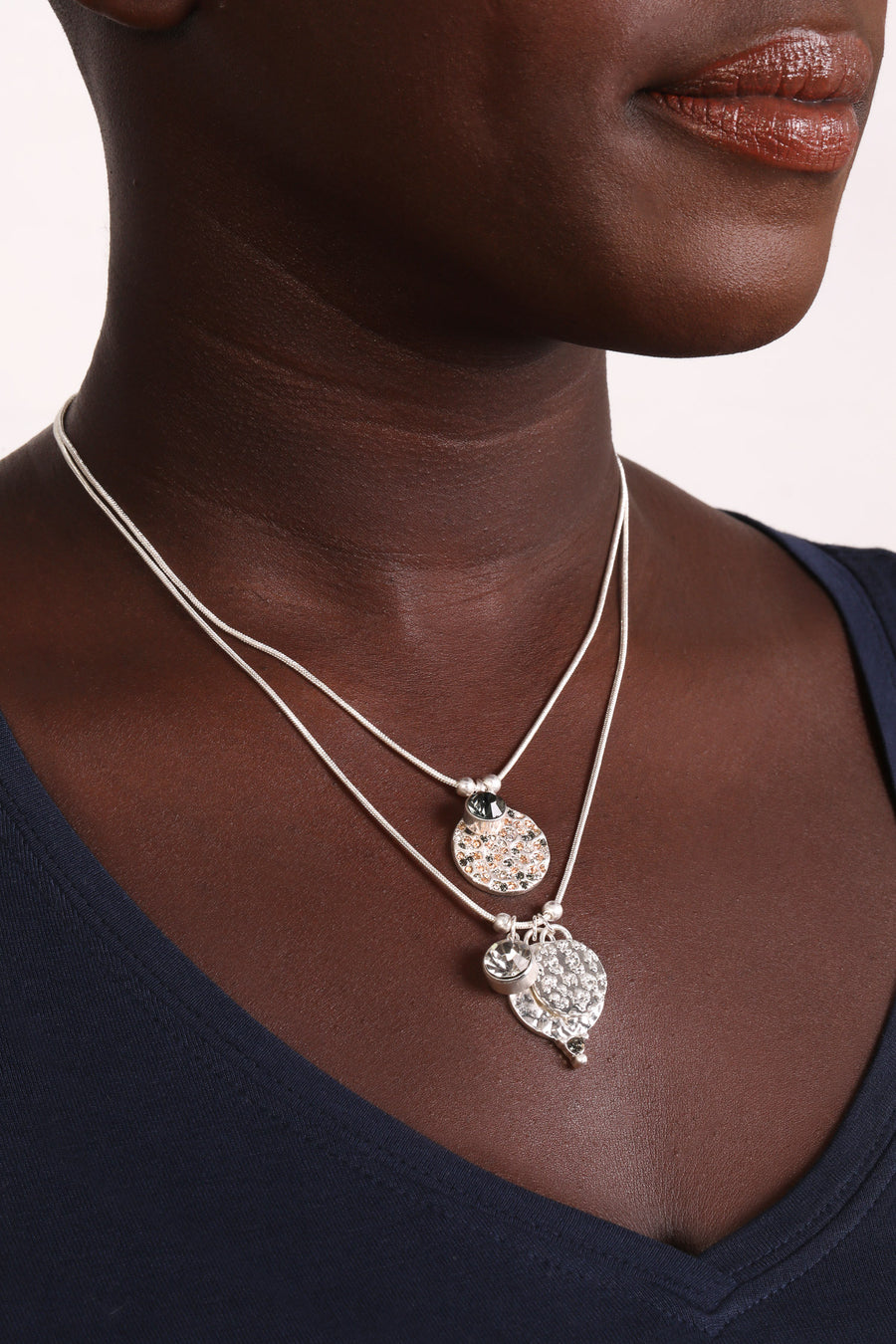 Bibi Bijoux Silver Coin Necklace