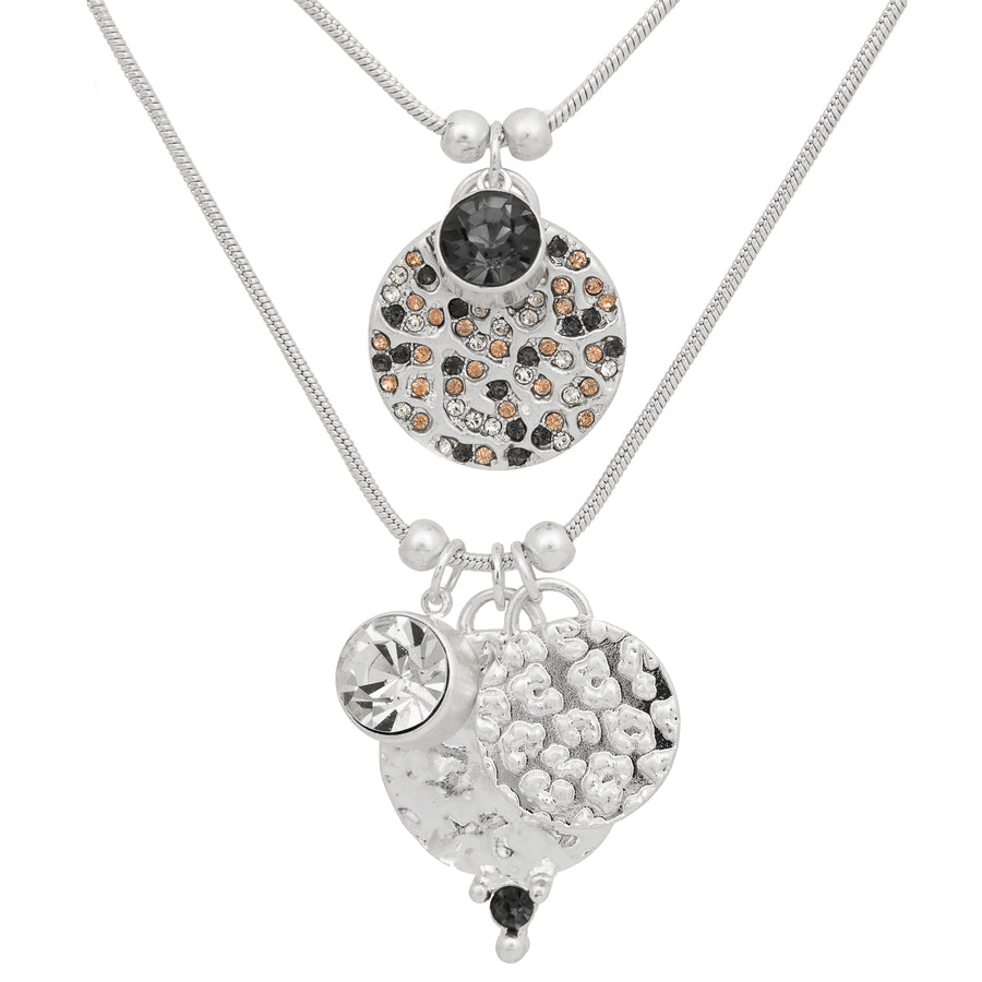 Bibi Bijoux Silver Coin Necklace