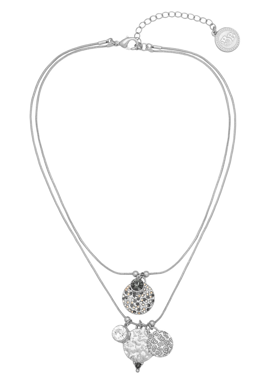 Bibi Bijoux Silver Coin Necklace