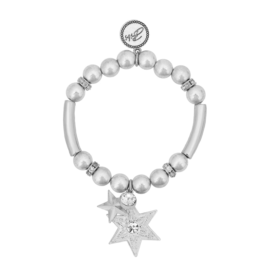 Bibi Bijoux Silver Star Ball Bracelet