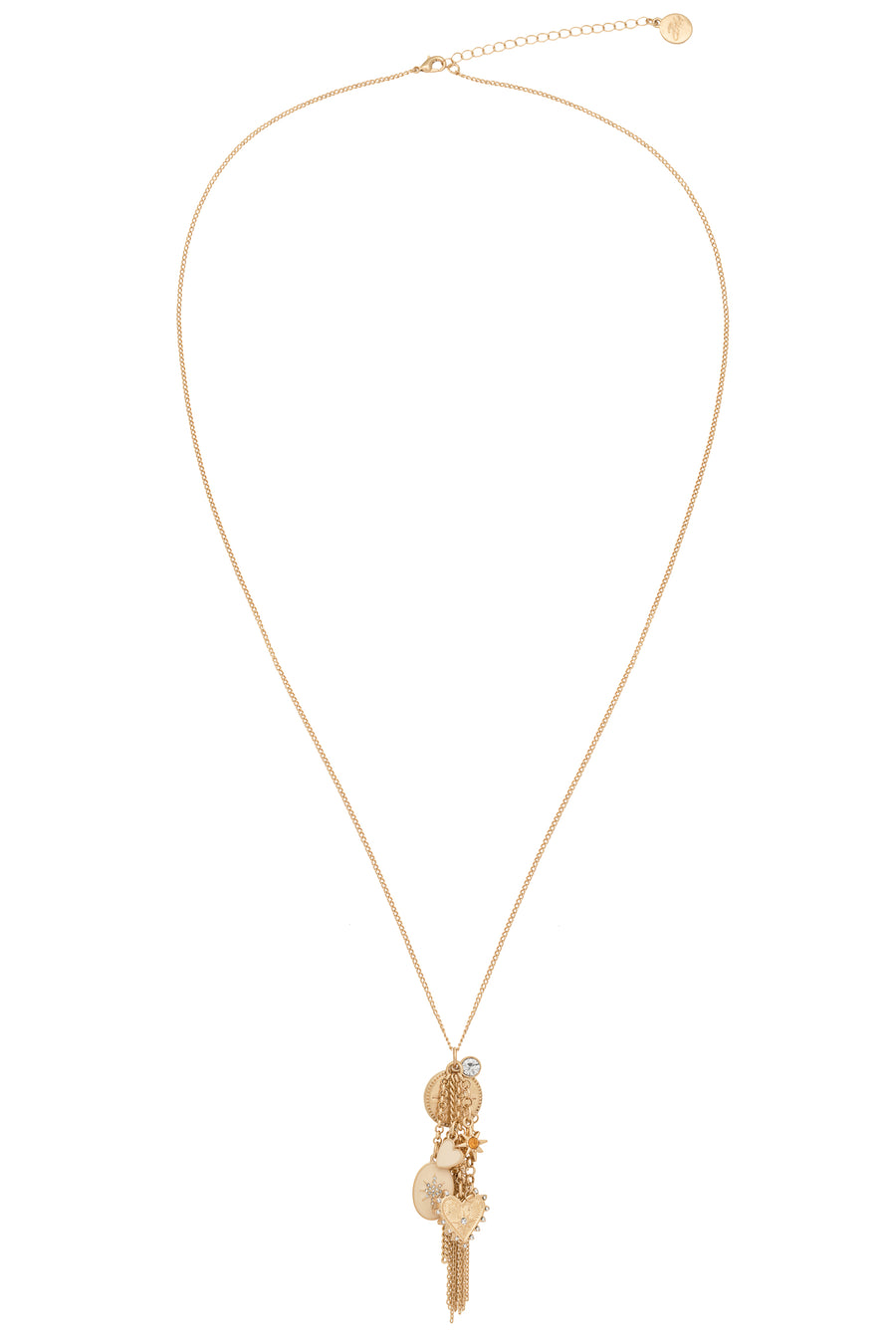 Bibi Bijoux Gold Hearts & Stars Cluster Necklace