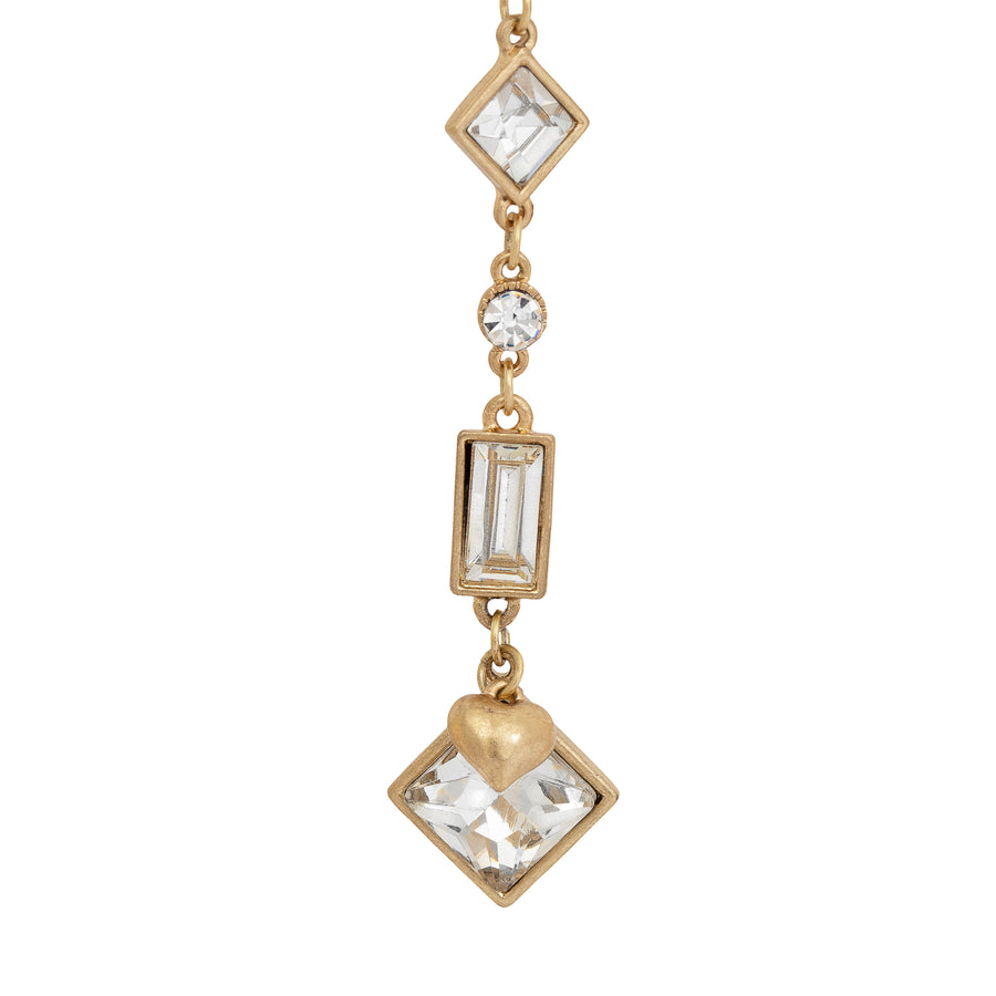 Bibi Bijoux Gold Vintage Crystal Necklace