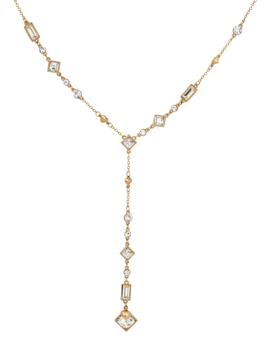 Bibi Bijoux Gold Vintage Crystal Necklace