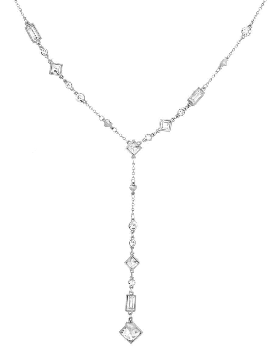 Bibi Bijoux Silver Vintage Crystal Necklace