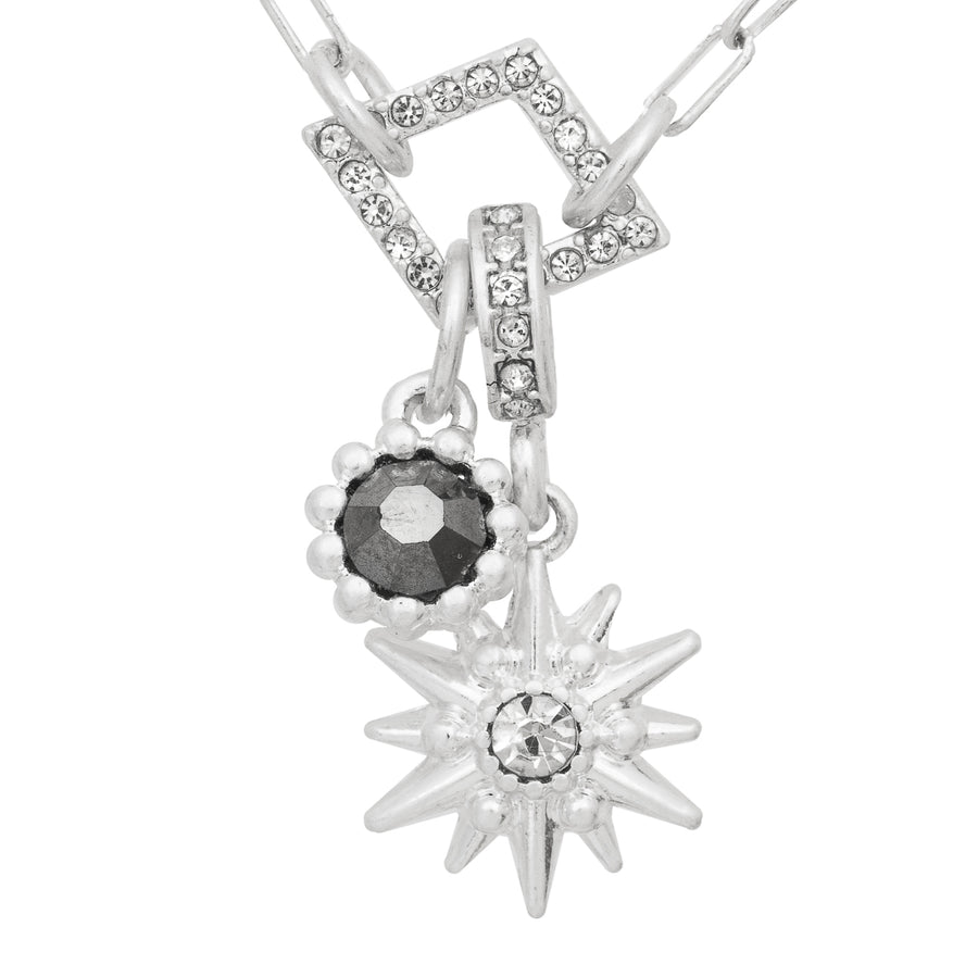 Bibi Bijoux Silver Solar Necklace