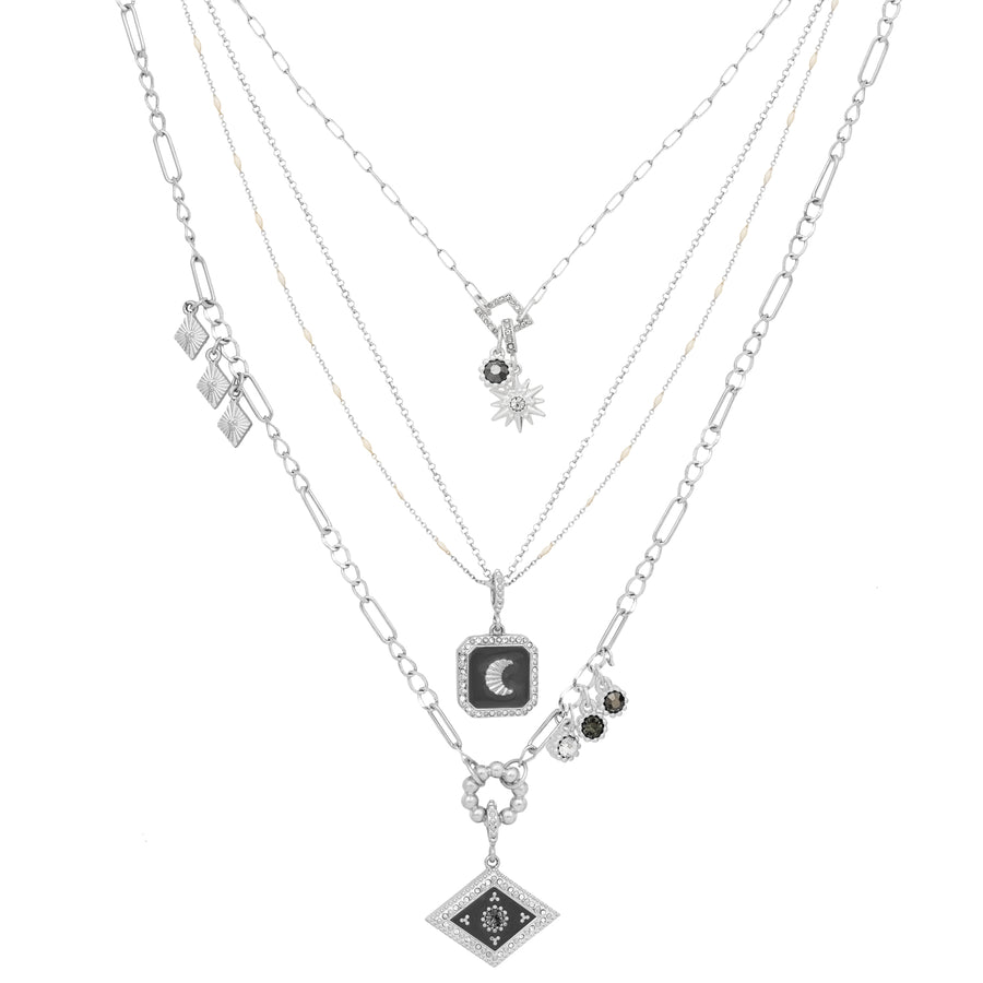 Bibi Bijoux Silver Solar Necklace