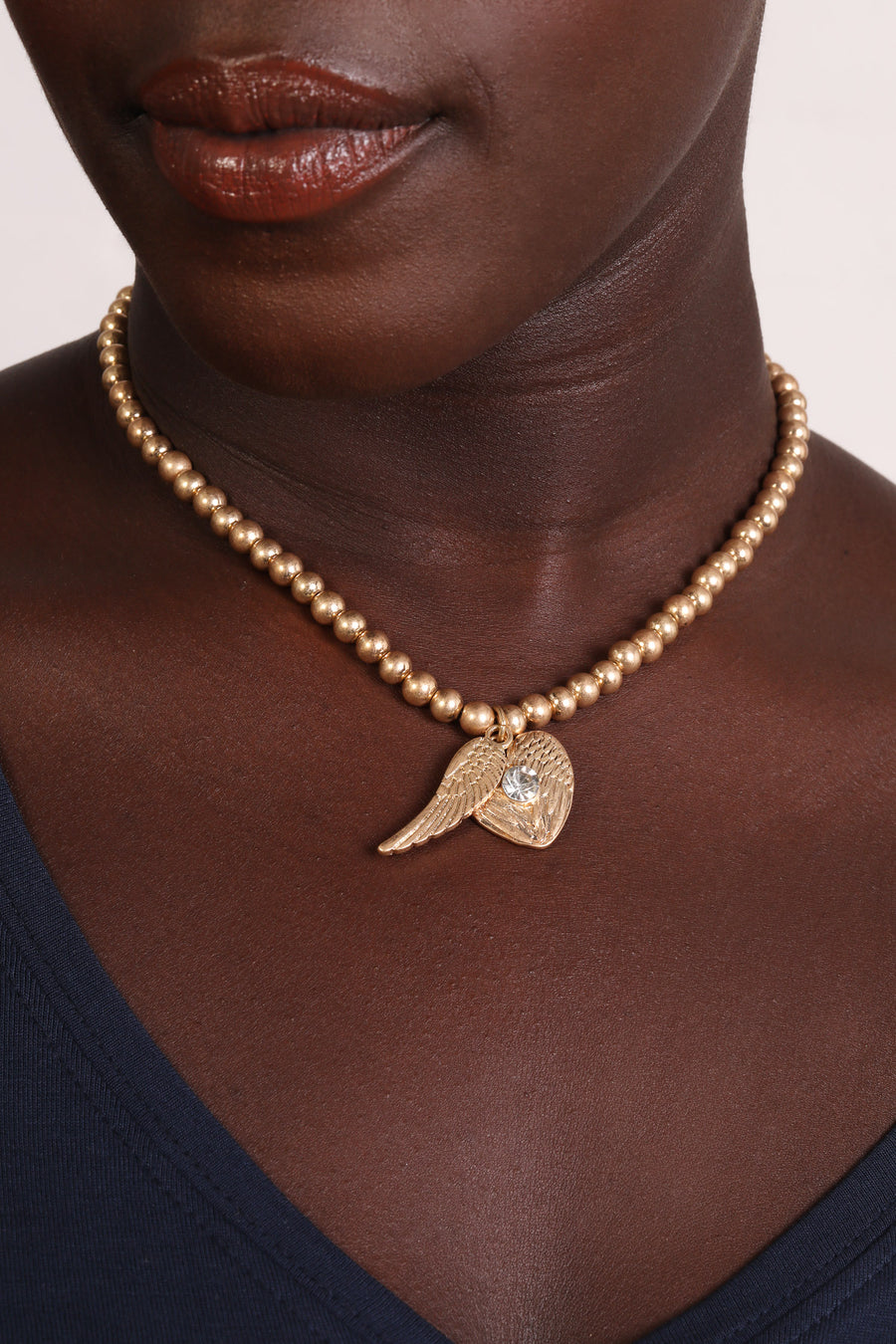 Bibi Bijoux Gold Angelic Ball Necklace
