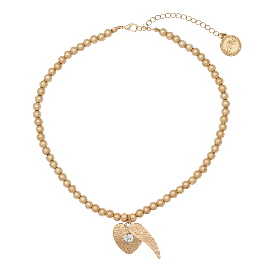 Bibi Bijoux Gold Angelic Ball Necklace