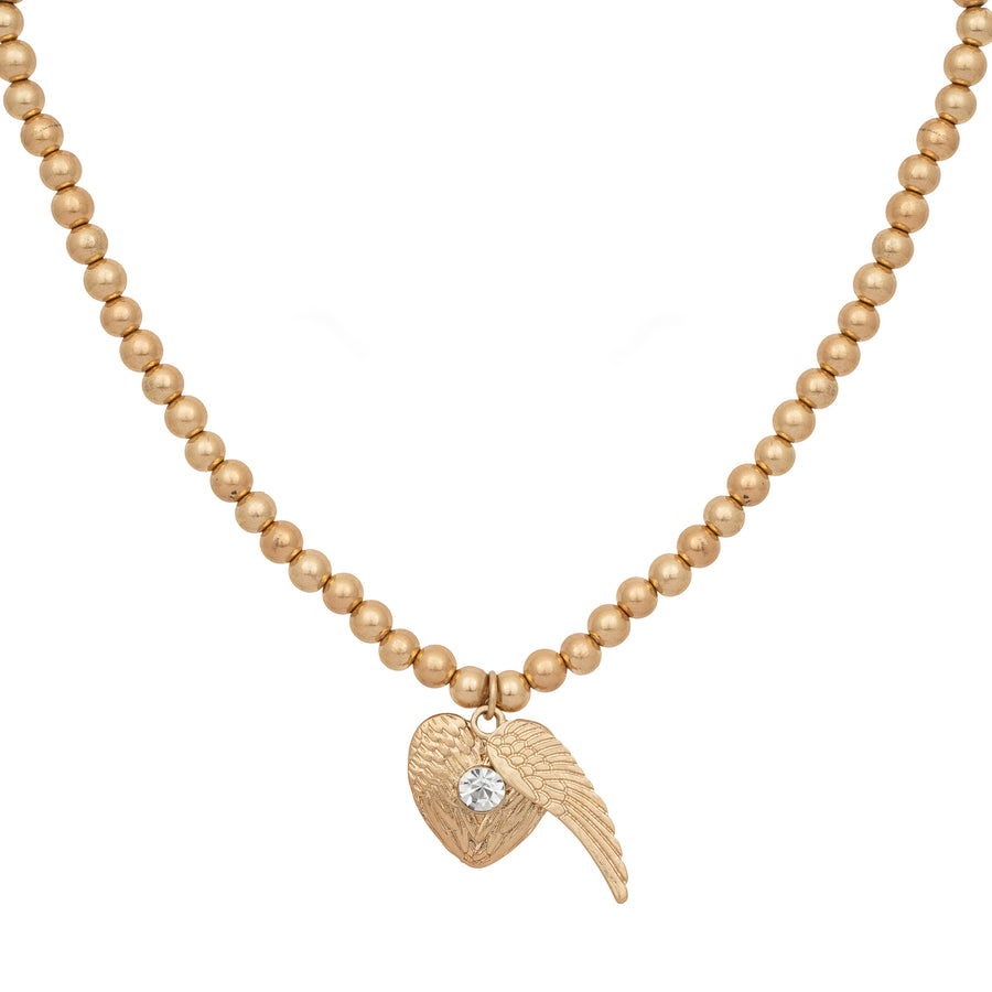 Bibi Bijoux Gold Angelic Ball Necklace