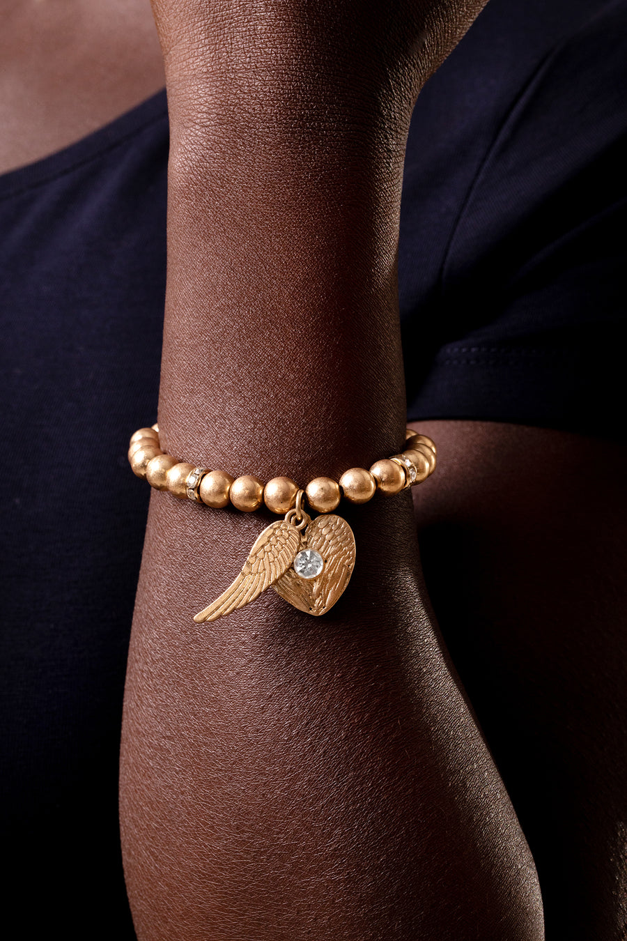 Bibi Bijoux Gold Angelic Ball Bracelet
