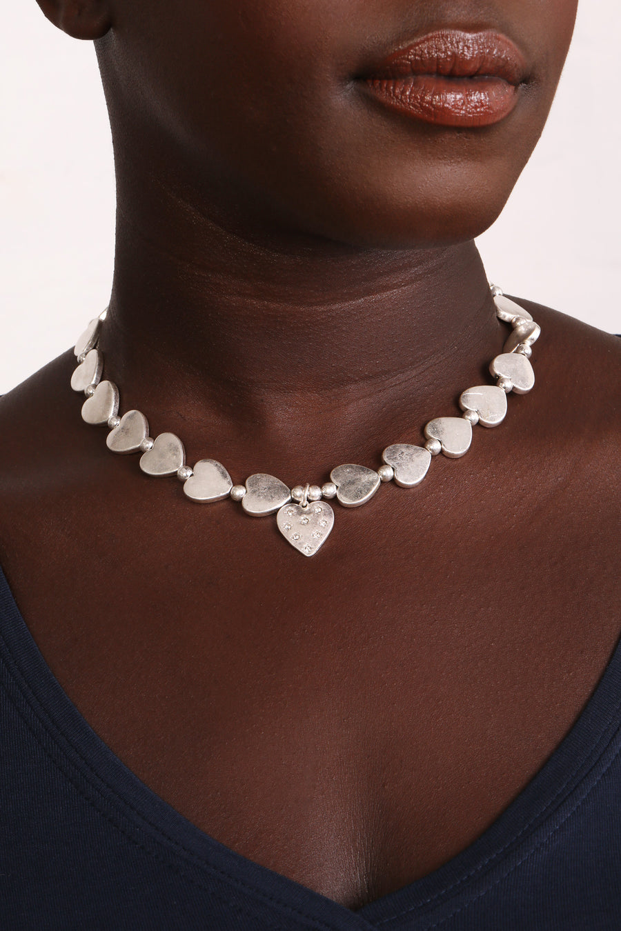 Bibi Bijoux Silver Love Is All Around Necklace