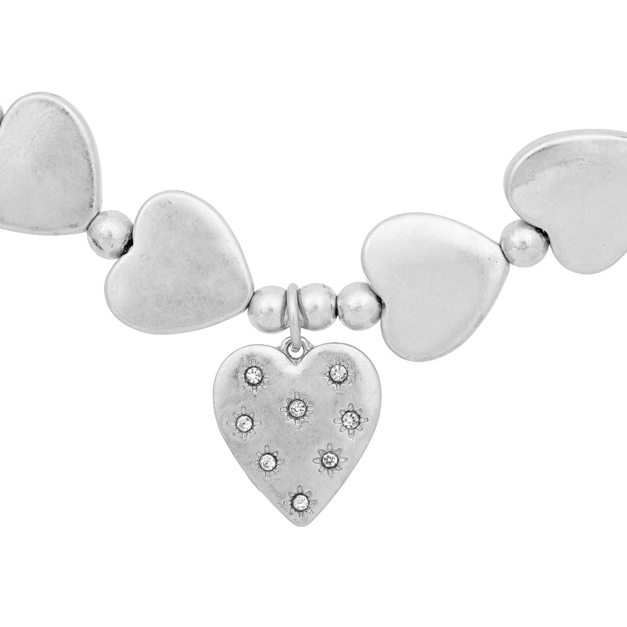Bibi Bijoux Silver Love Is All Around Necklace