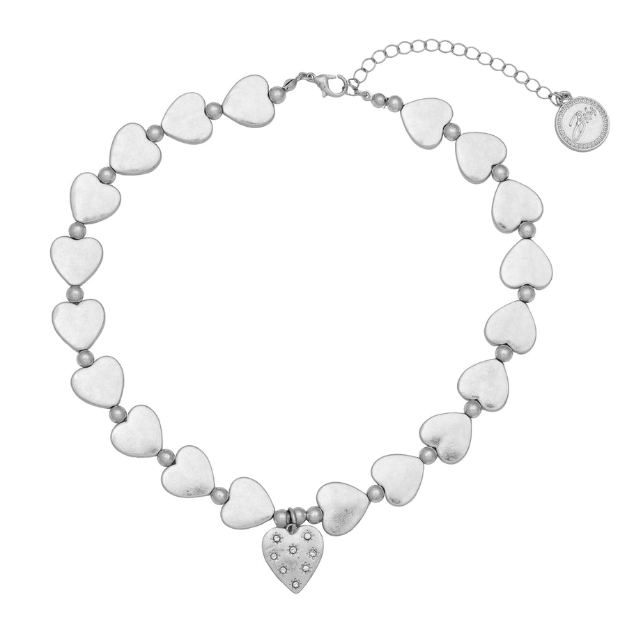 Bibi Bijoux Silver Love Is All Around Necklace