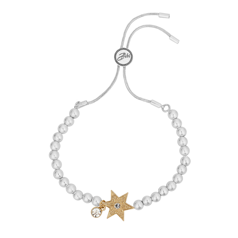 Bibi Bijoux Gold & Silver You're A Star Ball Bracelet