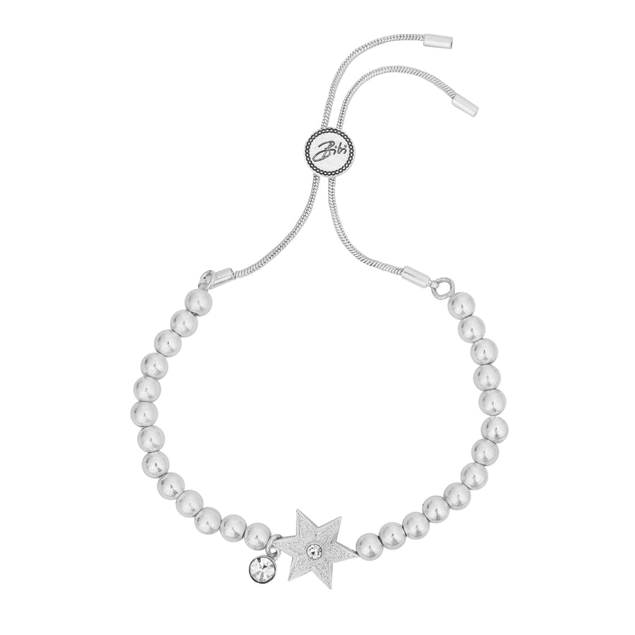 Bibi Bijoux Silver You're A Star Ball Bracelet