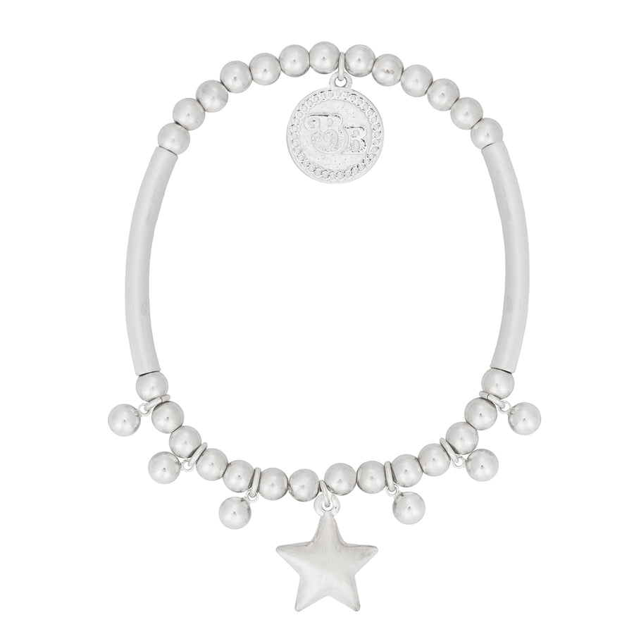 Bibi Bijoux Silver Star & Soul Ball Bracelet
