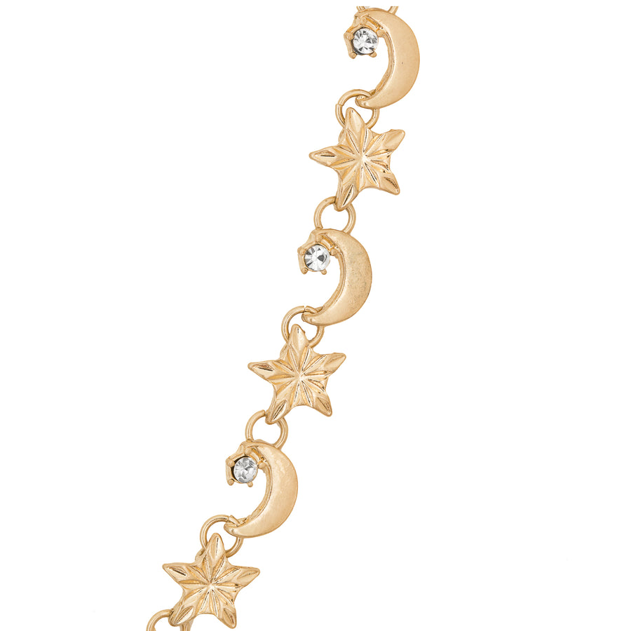 Bibi Bijoux Gold Star & Moon Necklace