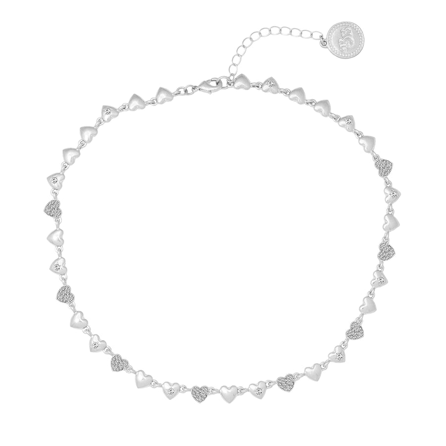 Bibi Bijoux Silver I Heart You Necklace