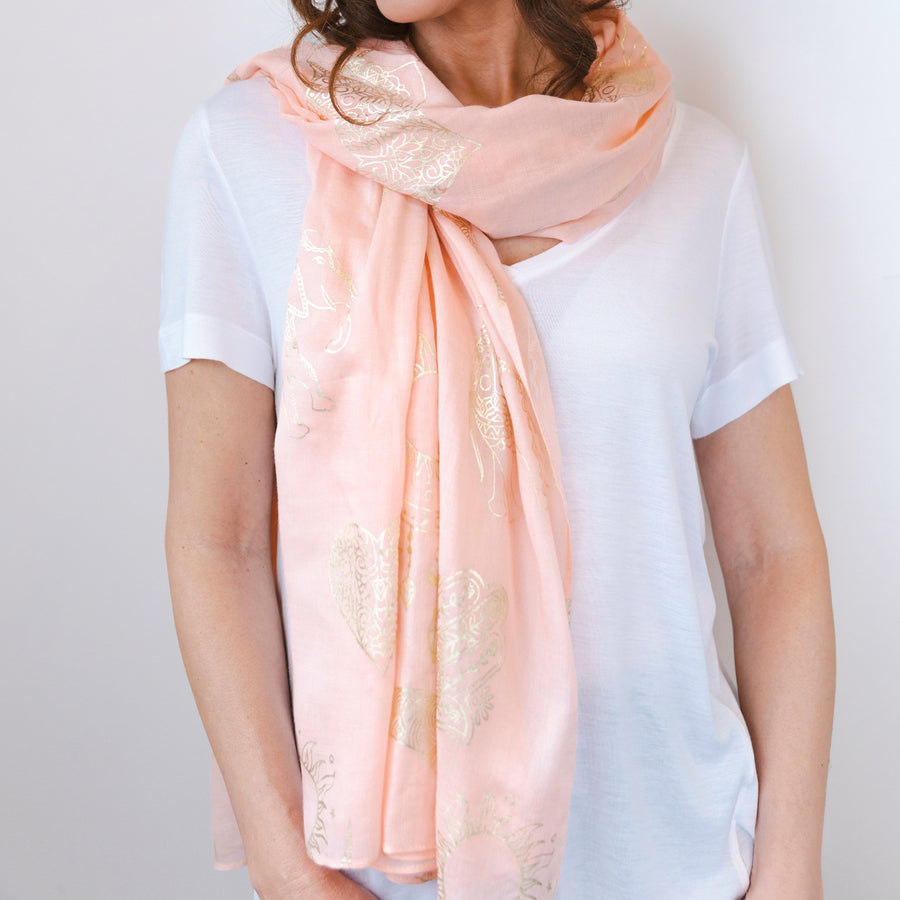 Bibi Bijoux Pink Festivity Scarf