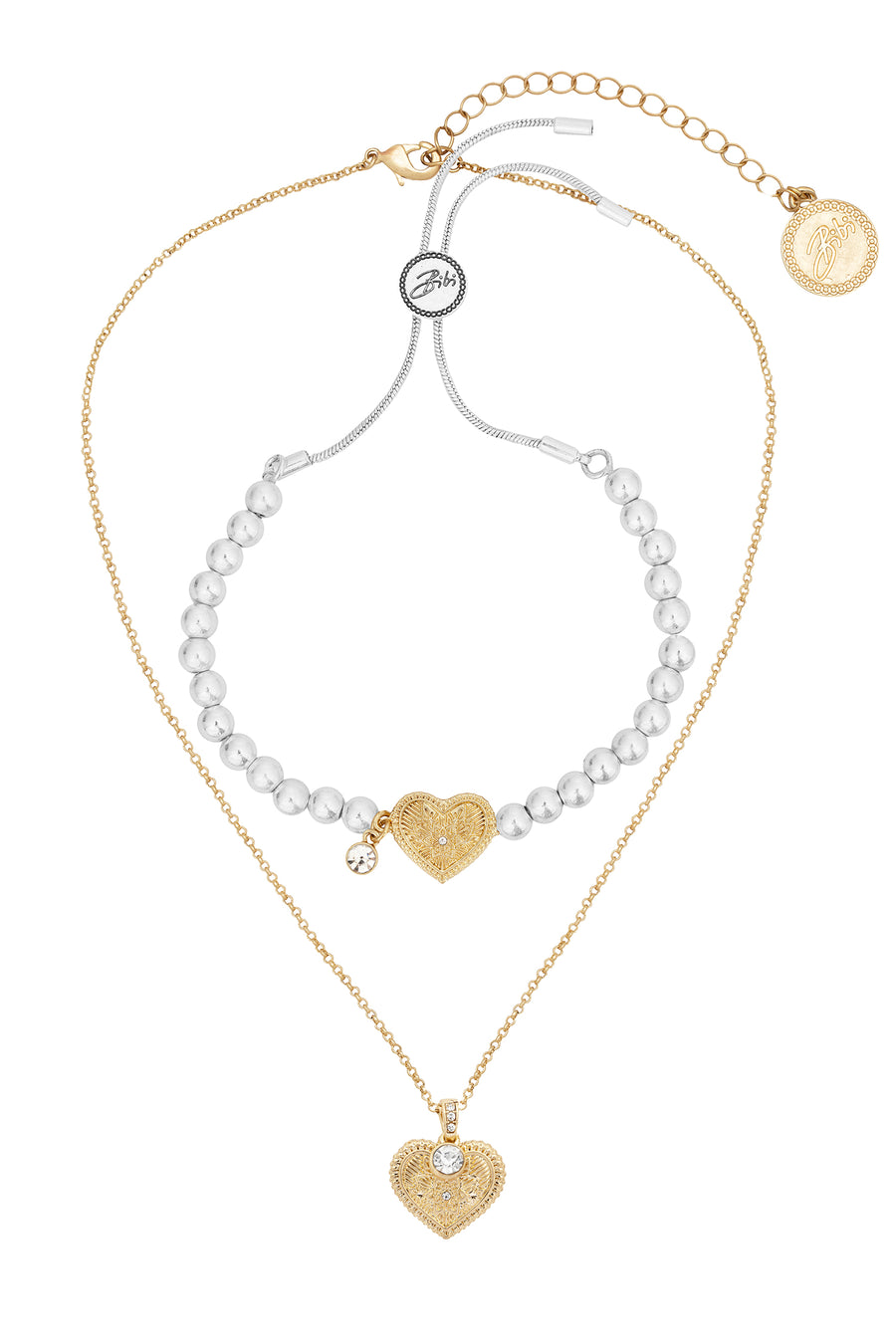 Bibi Bijoux Gold Heart On Fire Gift Set