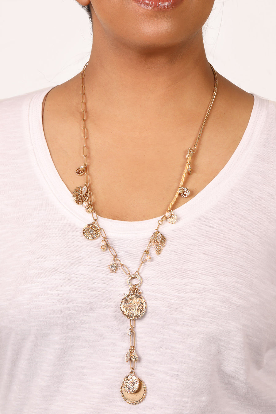Bibi Bijoux Gold Ibiza Lariat Necklace
