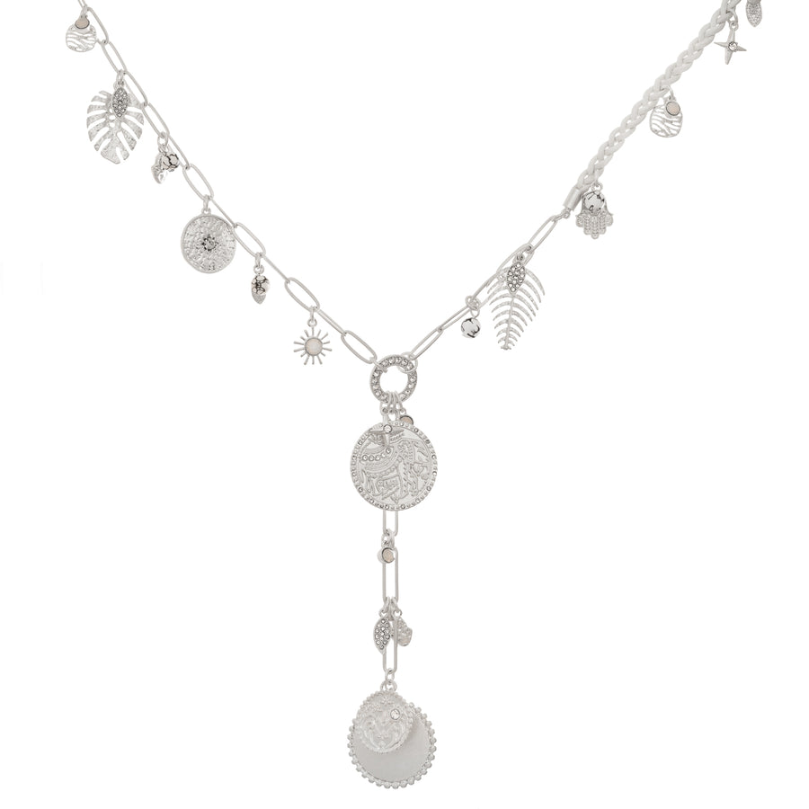 Bibi Bijoux Silver Ibiza Lariat Necklace