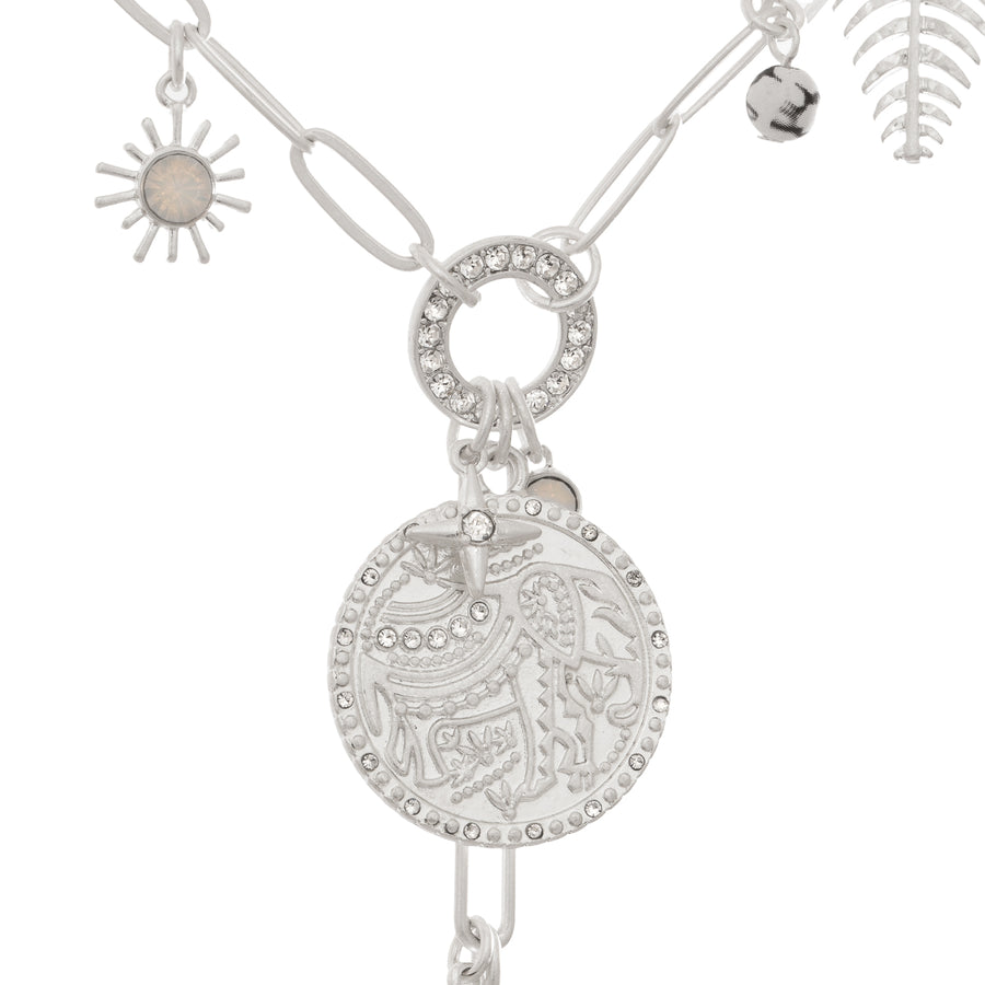 Bibi Bijoux Silver Ibiza Lariat Necklace