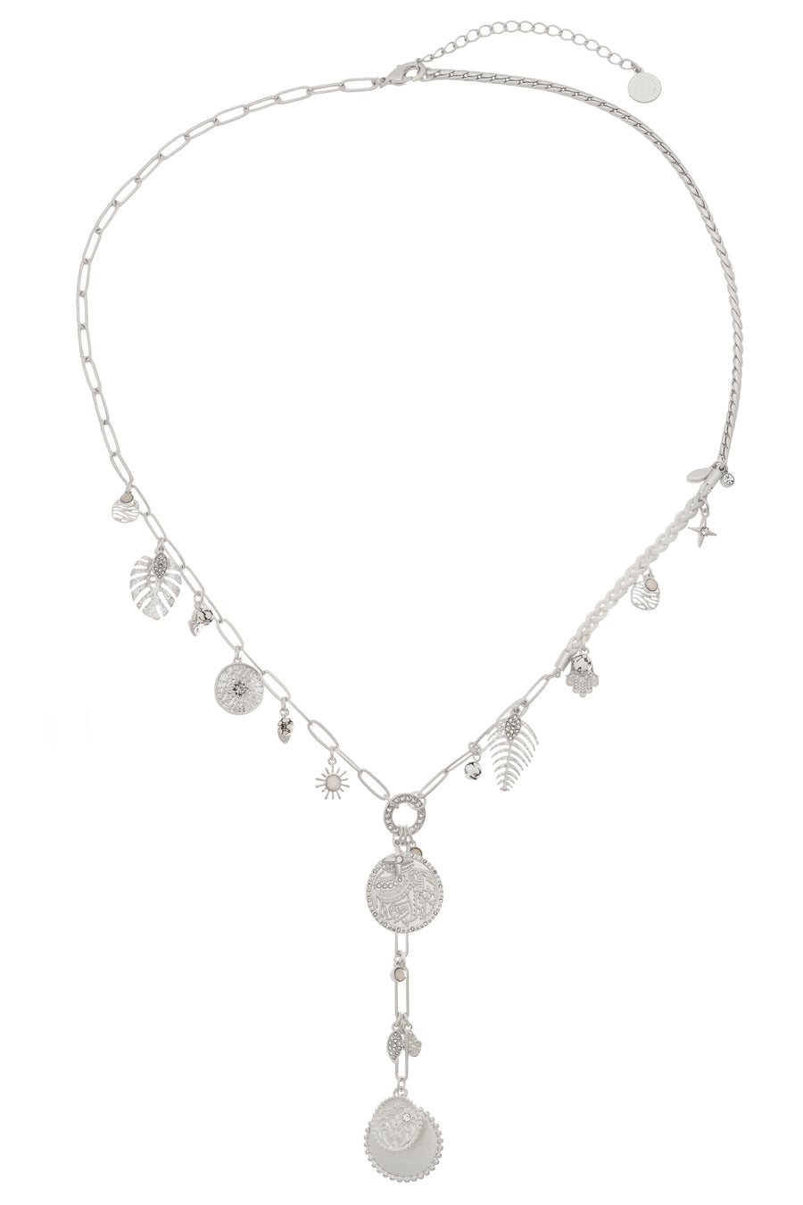 Bibi Bijoux Silver Ibiza Lariat Necklace