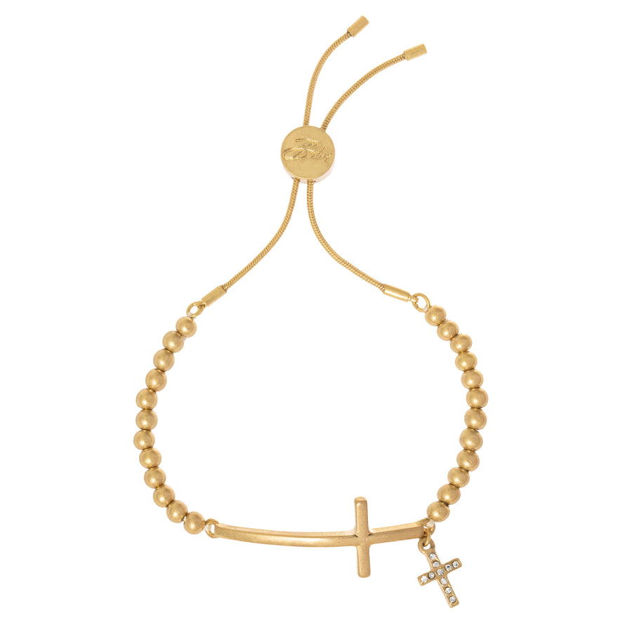 Bibi Bijoux Gold Rock Chic Ball Bracelet