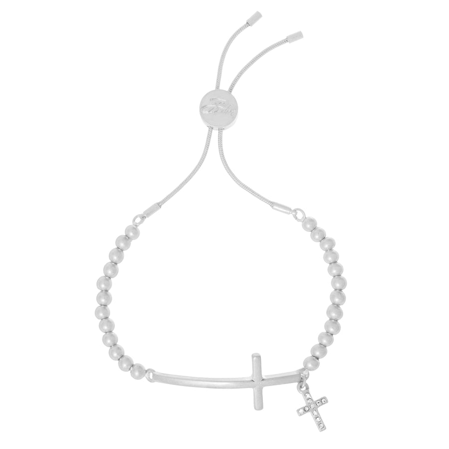Bibi Bijoux Silver Rock Chic Ball Bracelet