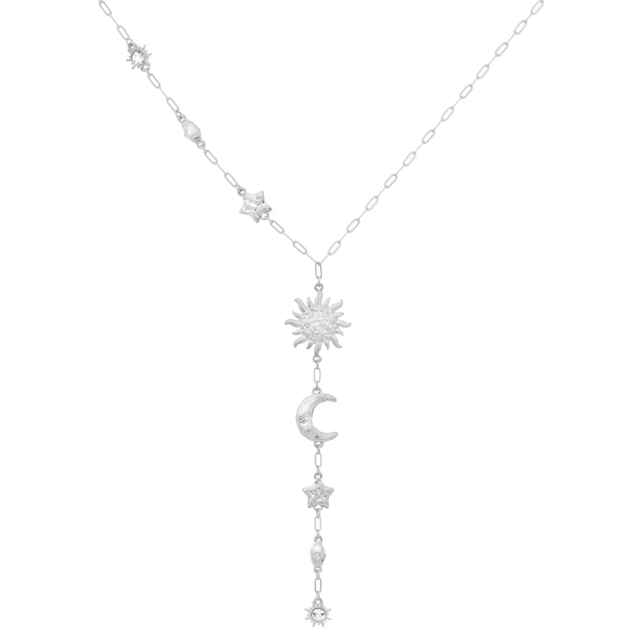 Bibi Bijoux Silver Cielo Lariat necklace