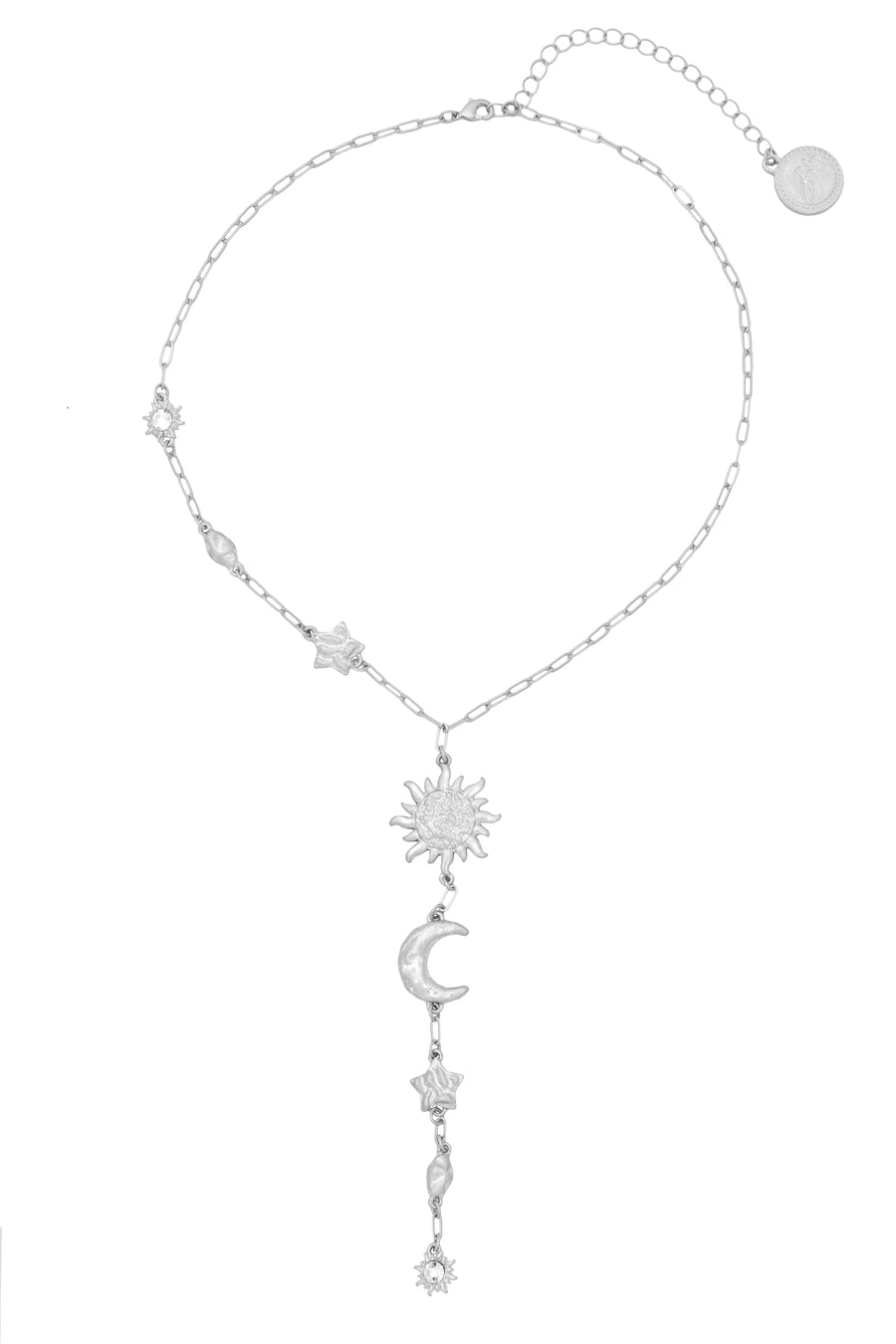 Bibi Bijoux Silver Cielo Lariat necklace